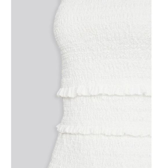 ASTR the label White Sleeveless Smocked Body Tess Midi Dress size large - Picture 8 of 11